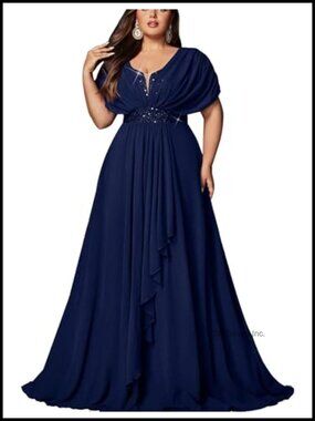 Plus Size Sequin Sweetheart Formal Bridesmaid Dress Wedding Guest Gown